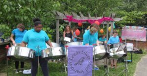 Sparrows at Quarry Mount Nursery Carnival 2016