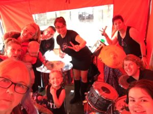 Foxwood Steel for Hope Not Hate Victoria Gardens Leeds September 2016 in da rain!