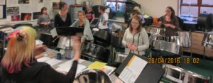East Steel rehearsing at City with Viviane from Lille