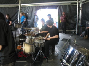 Joe and Joe drummers at Leeds Carnival mainstage 2009