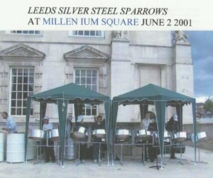 Sparrows 2001 in Millennium Square Leeds