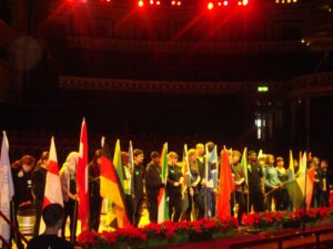 Sparrows in rehearsal Royal Albert Hall 2009
